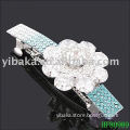 Lovely Barrette for girls alloy + rhinestone +flower dotted hair grips elegant hair accessories HF80989